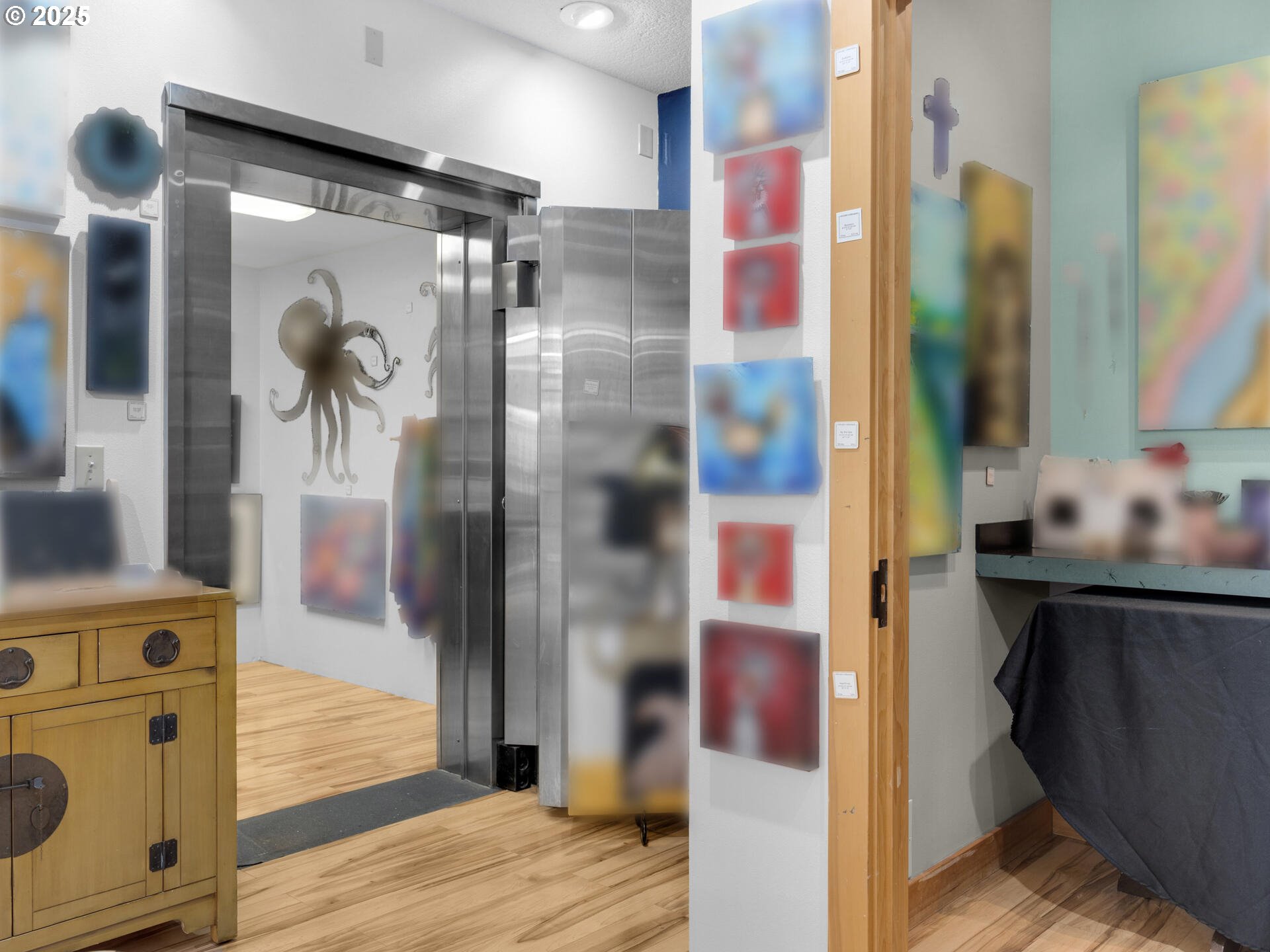 107 Sunset Boulevard Cannon Beach, OR 97110 - Photo 10 of 25 a bathroom with a glass door shower a sink and a mirror