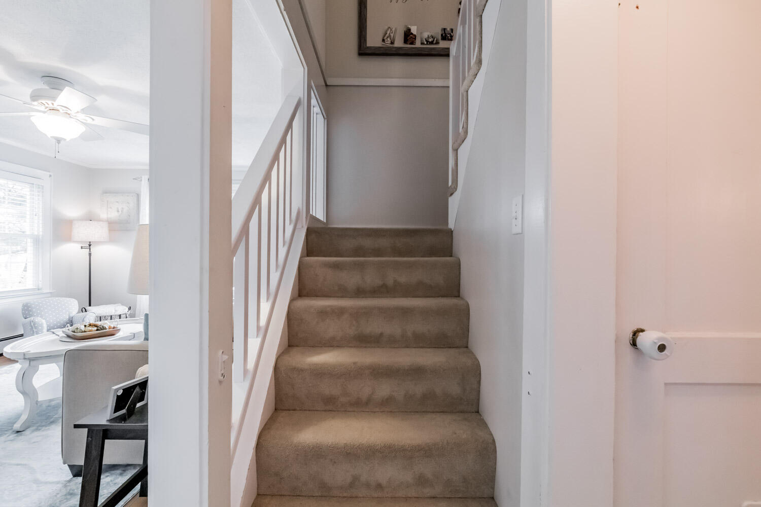 208 Black Point Road Scarborough, ME 04074 - Photo 23 of 34 Stairwell to 2nd Floor