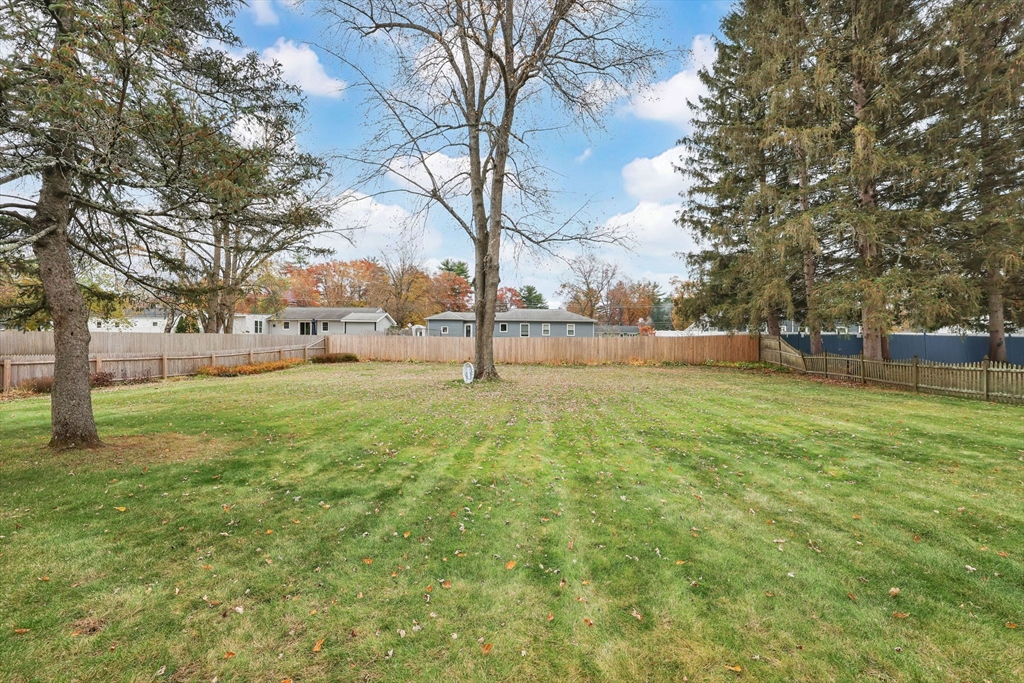 193 Marmon Street Springfield, MA 01129 - Photo 25 of 26 a view of yard with tree and wooden fence