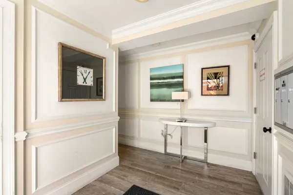 a view of a livingroom with table and chair