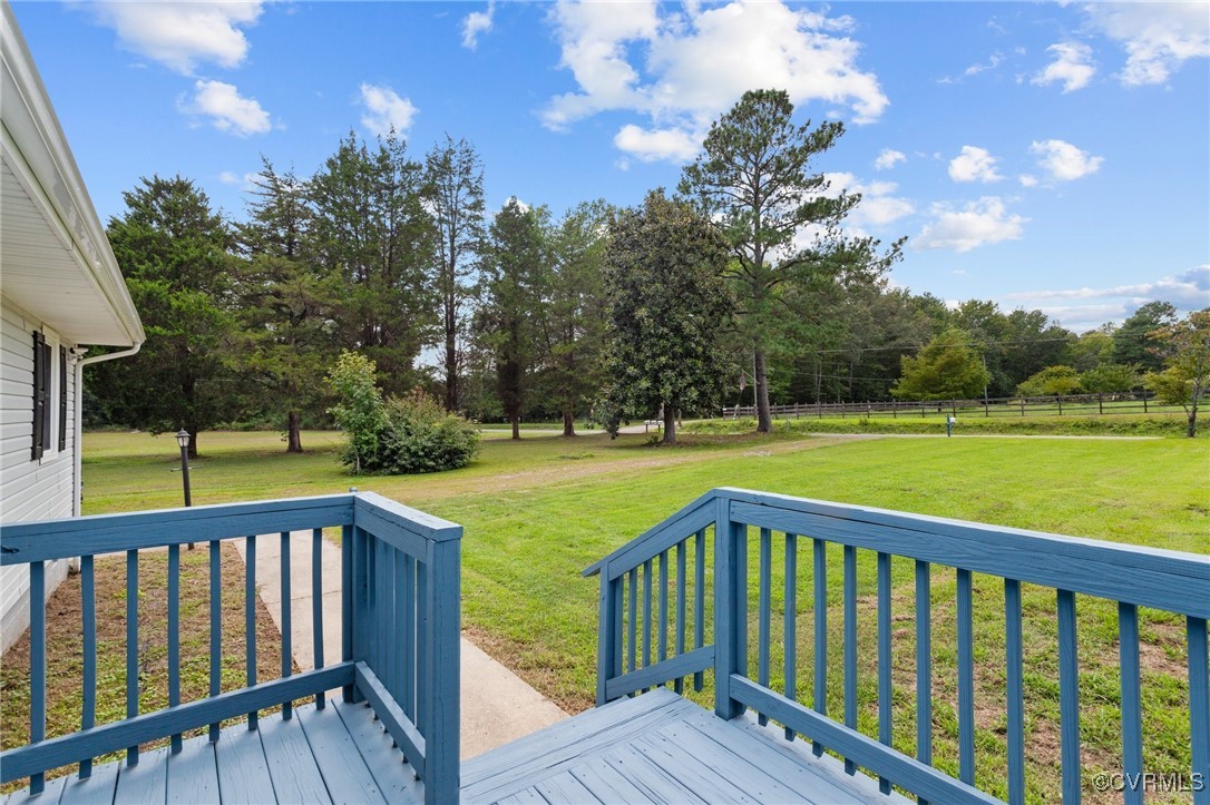 11021 Cosby Mill Road Quinton, VA 23141 - Photo 6 of 43 Deck featuring a lawn