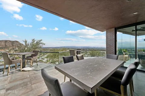 a view of a sky from a terrace