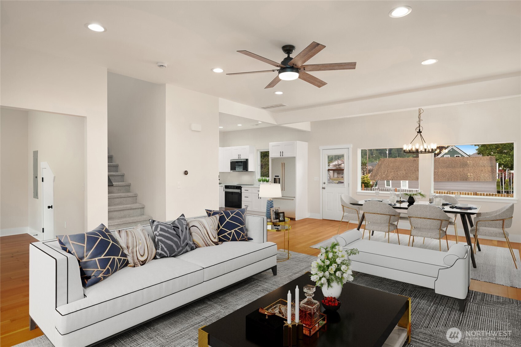306 3rd Street Sultan, WA 98294 - Photo 5 of 40 a living room with furniture and a large window