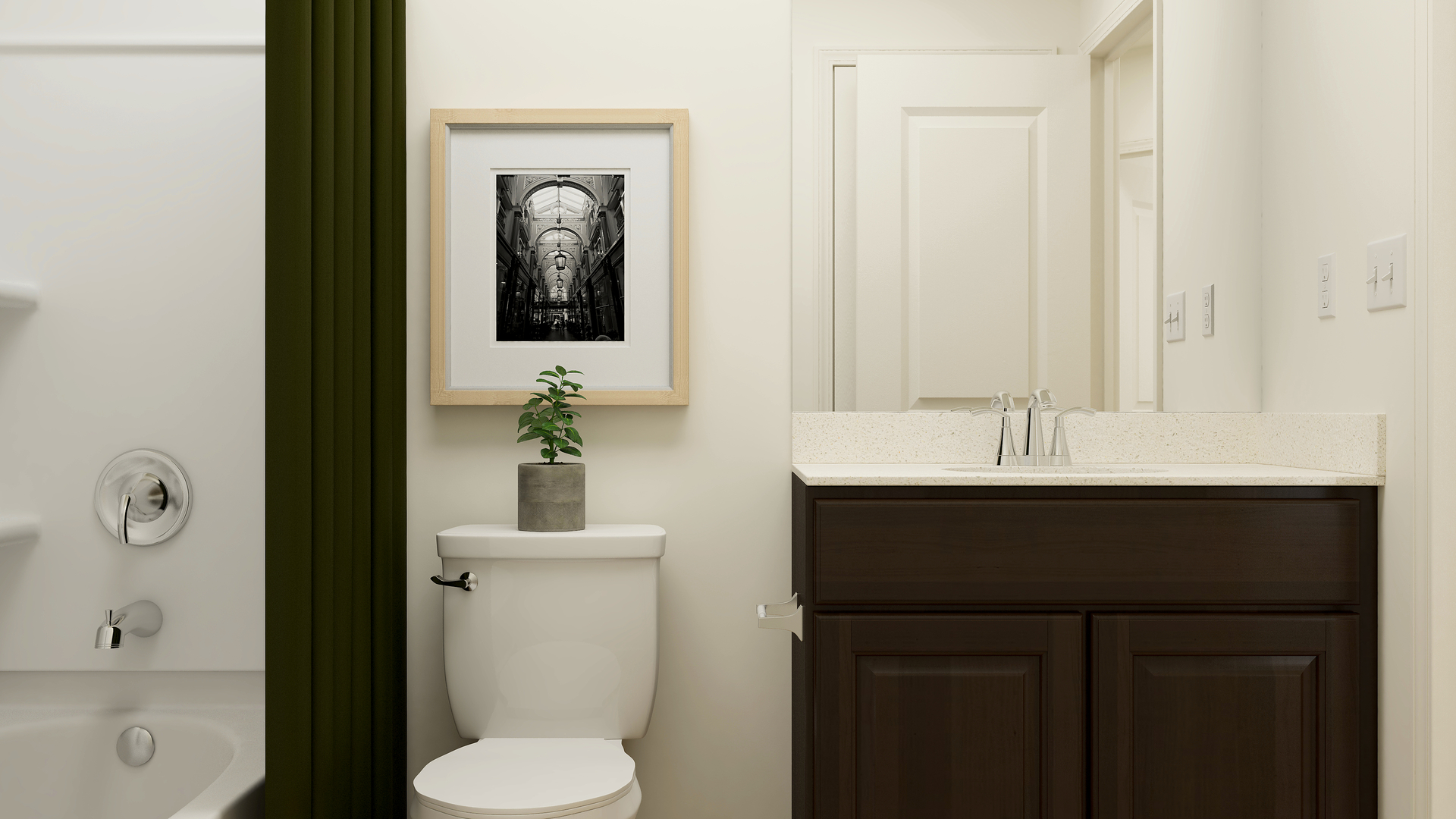 3003 Abbey Circle Aurora, IL 60504 - Photo 17 of 23 a bathroom with a sink and a mirror