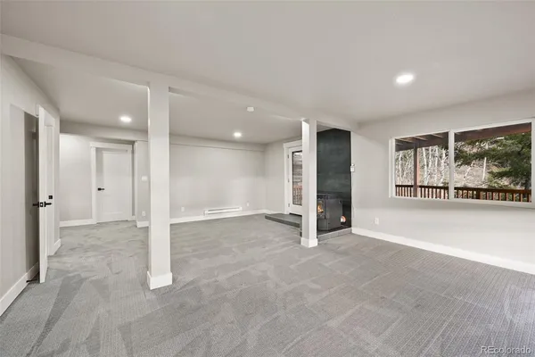 a view of an empty room