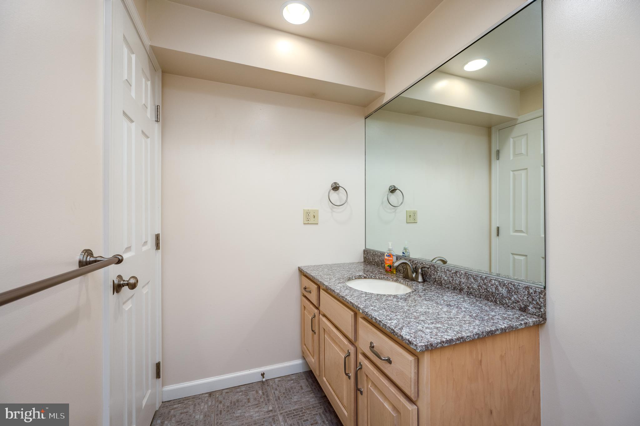 1013 Conifer Road Leesport, PA 19533 - Photo 65 of 102 a bathroom with a granite countertop sink and a mirror