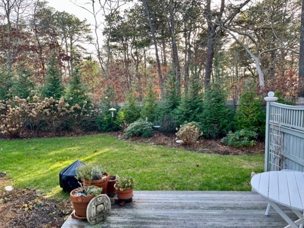 1 Meetinghouse Village Way, Unit 1 ED335 Edgartown, MA 02539 - Photo 8 of 8 a view of a yard with furniture