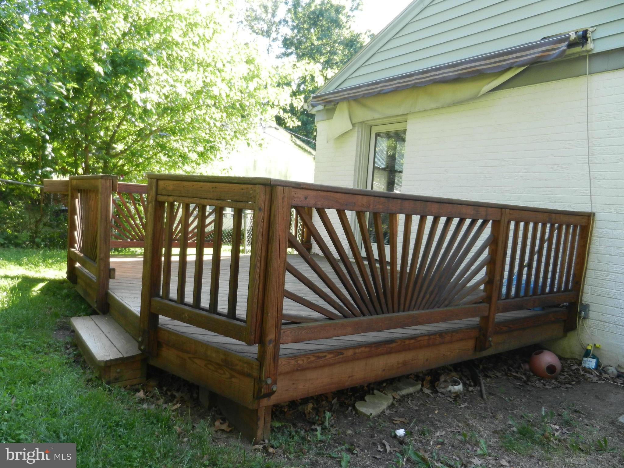 9709 Grayson Avenue Silver Spring, MD 20901 - Photo 26 of 29 Deck with Awning