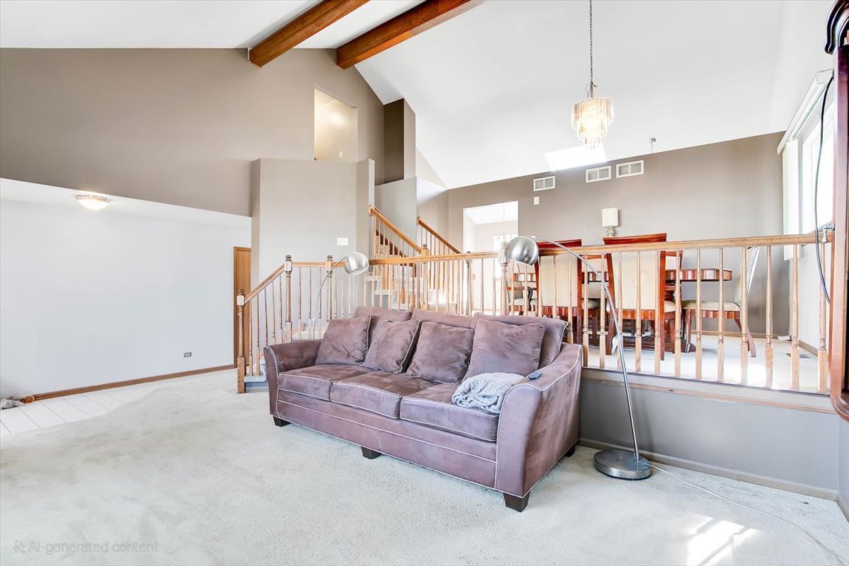663 Primrose Lane Matteson, IL 60443 - Photo 4 of 32 a living room with furniture and a large window