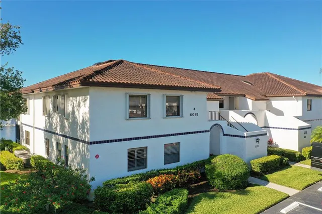 a house view with a garden space
