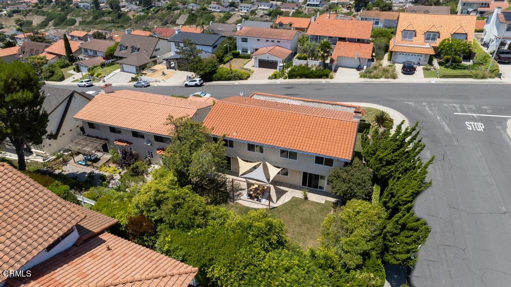 6802 Verde Ridge Road Rancho Palos Verdes, CA 90275 - Photo 37 of 46 an aerial view of a house with a yard and lake view