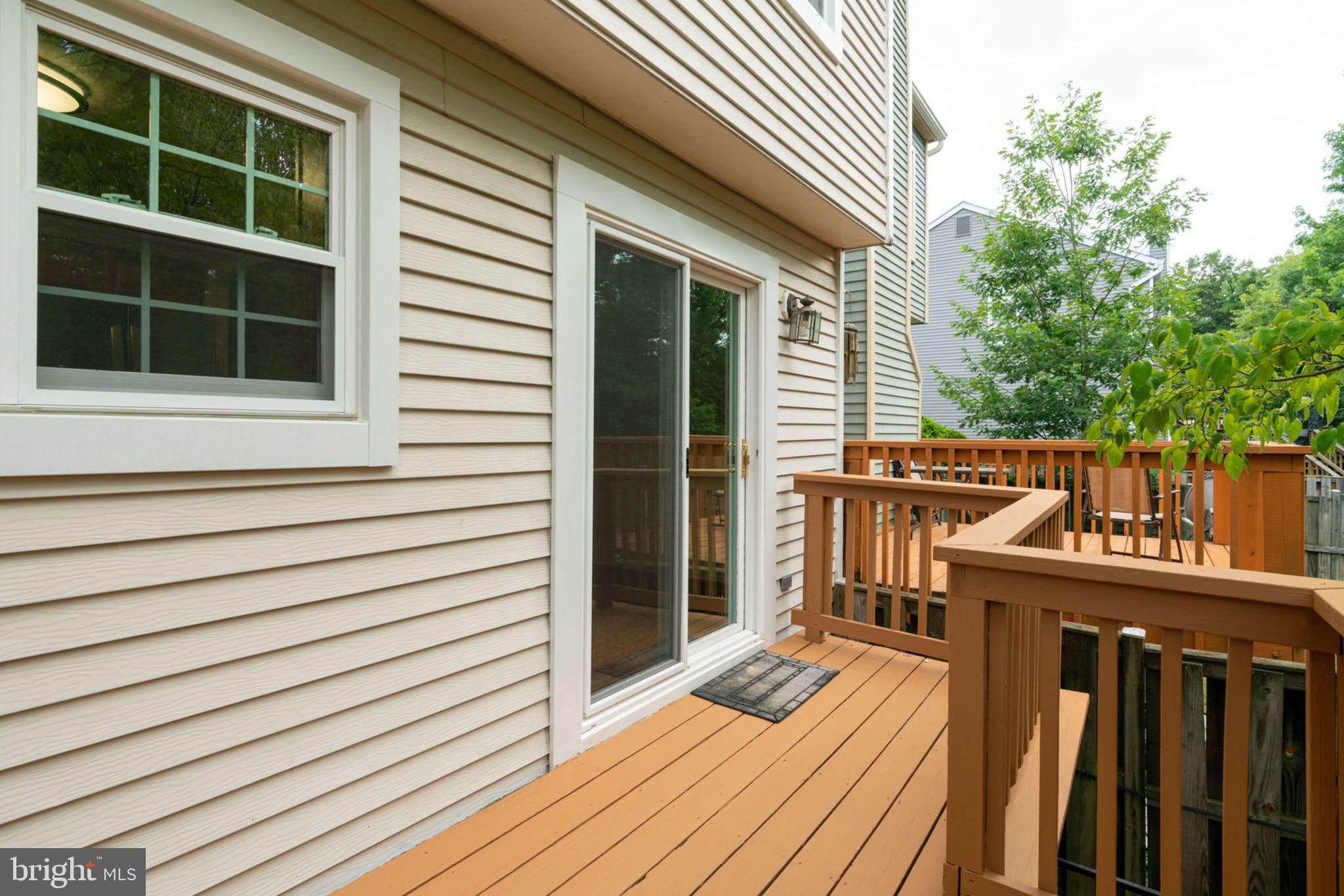 8903 Waites Way Lorton, VA 22079 - Photo 36 of 44 ~Double door Opening from Dining Room To Balcony.
