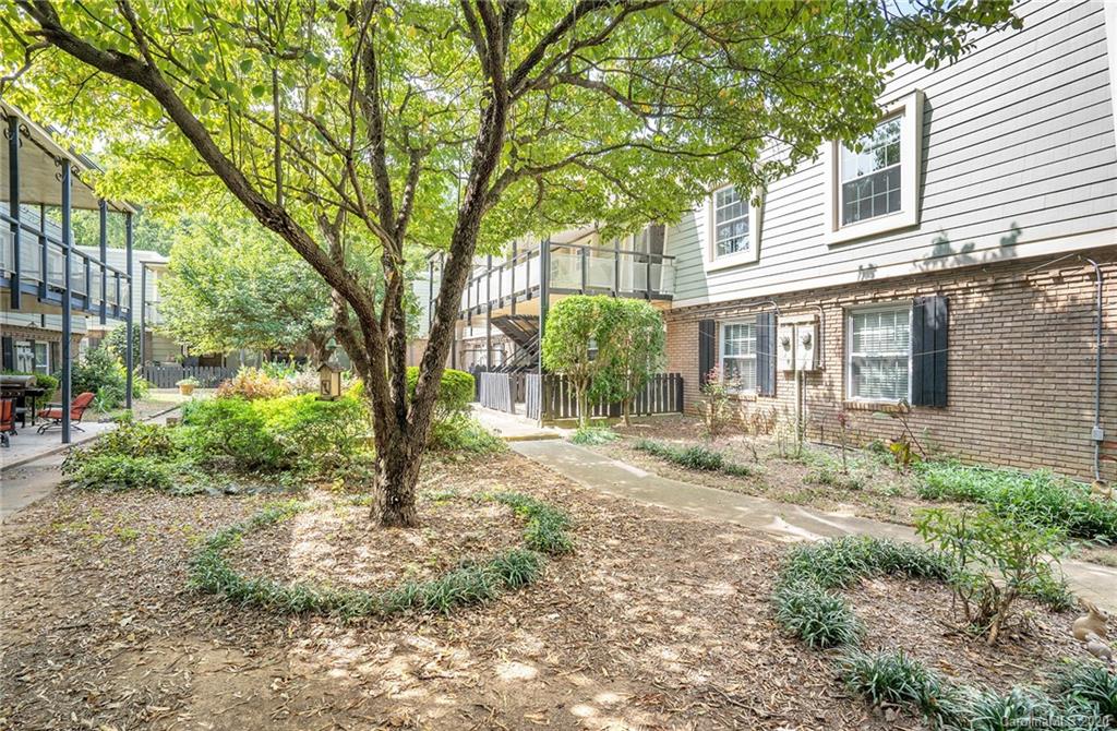2628 Park Road, Unit H Charlotte, NC 28209 - Photo 32 of 39 a view of a house with a tree in the yard