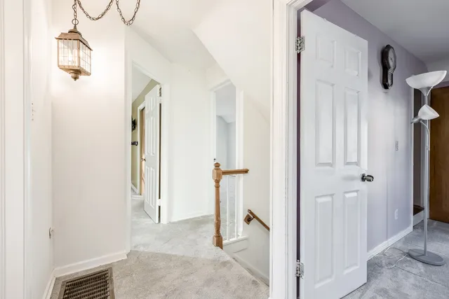 a view of a bathroom from a bathroom