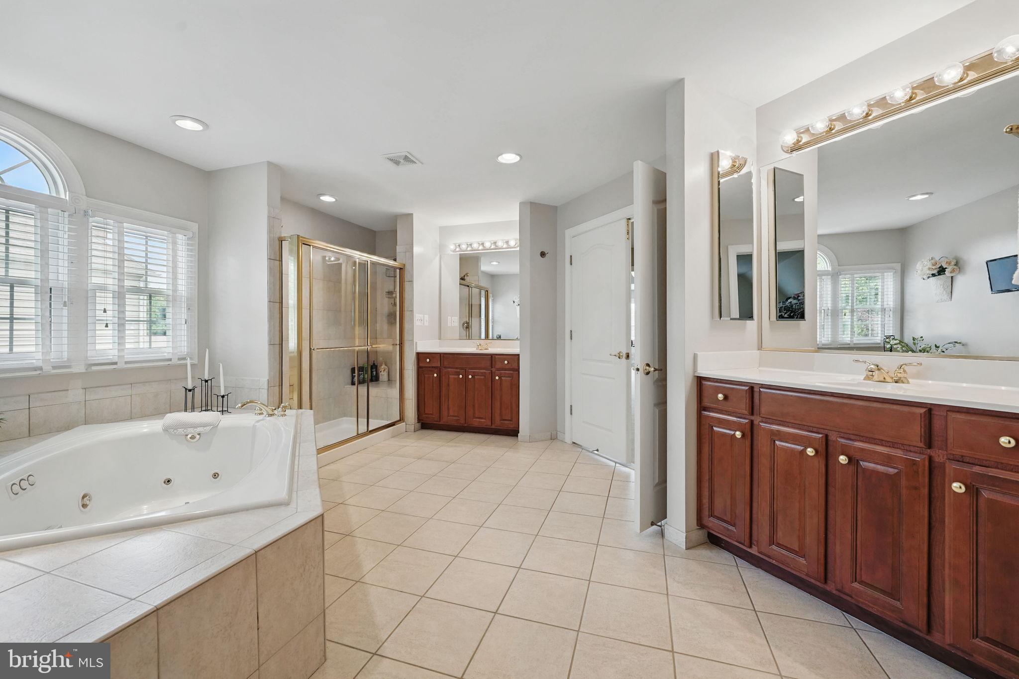 40755 Lenah Run Circle Aldie, VA 20105 - Photo 16 of 37 a bathroom with a tub sink and mirror