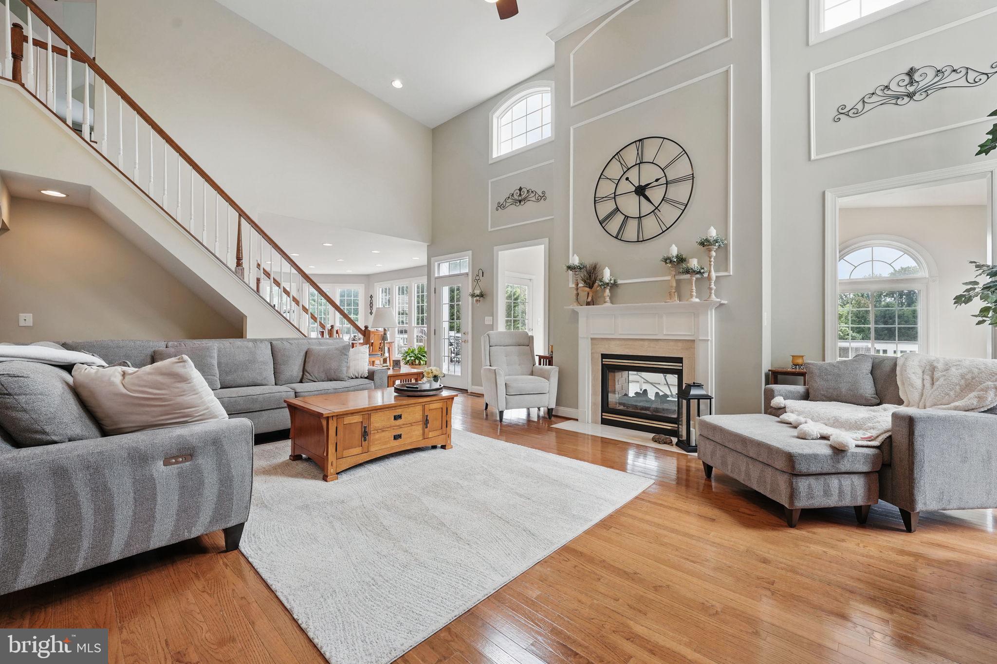 40755 Lenah Run Circle Aldie, VA 20105 - Photo 3 of 37 a living room with furniture and a fireplace
