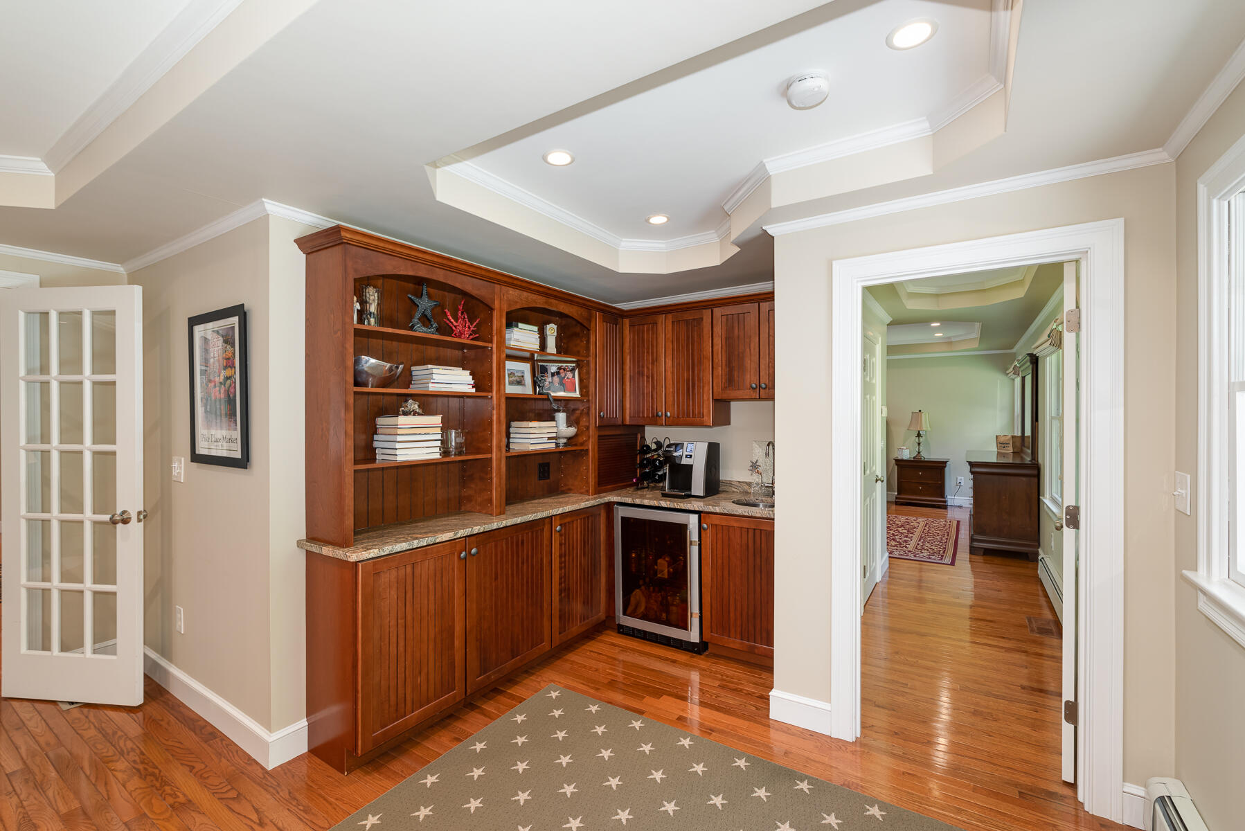 106 Scraggy Neck Road Cataumet, MA 02534 - Photo 18 of 43 a kitchen with stainless steel appliances granite countertop a refrigerator and a sink