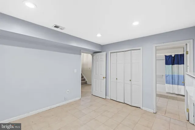 a view of an empty room