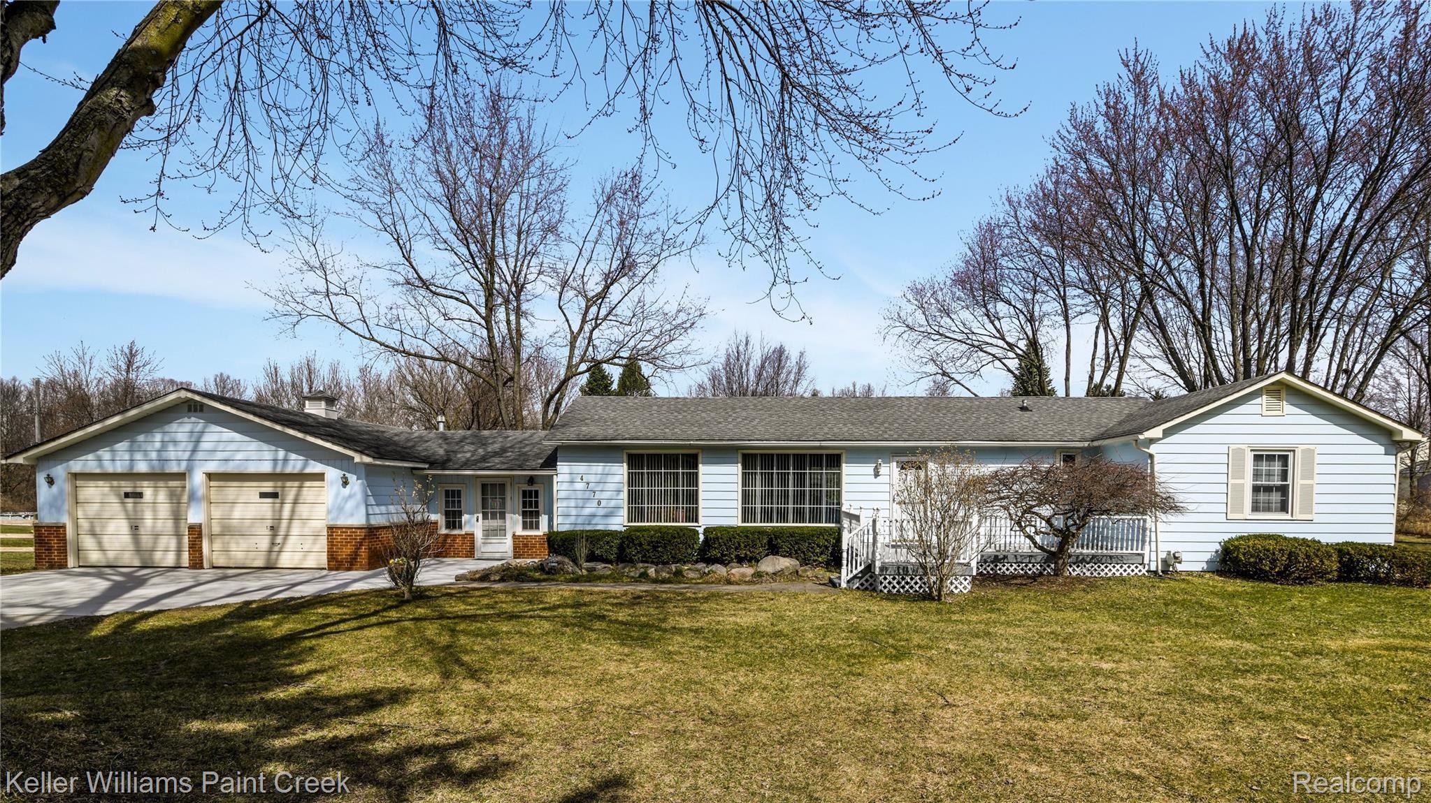 4770 Whipple Lake Road Clarkston, MI 48348 - Photo 1 of 21 Enjoy the simple life with this sweet ranch nestled on three acres with a relaxed country feel!