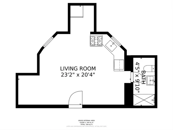$2,350 | 1 Gloucester Street, Unit BF, Boston, MA 02115