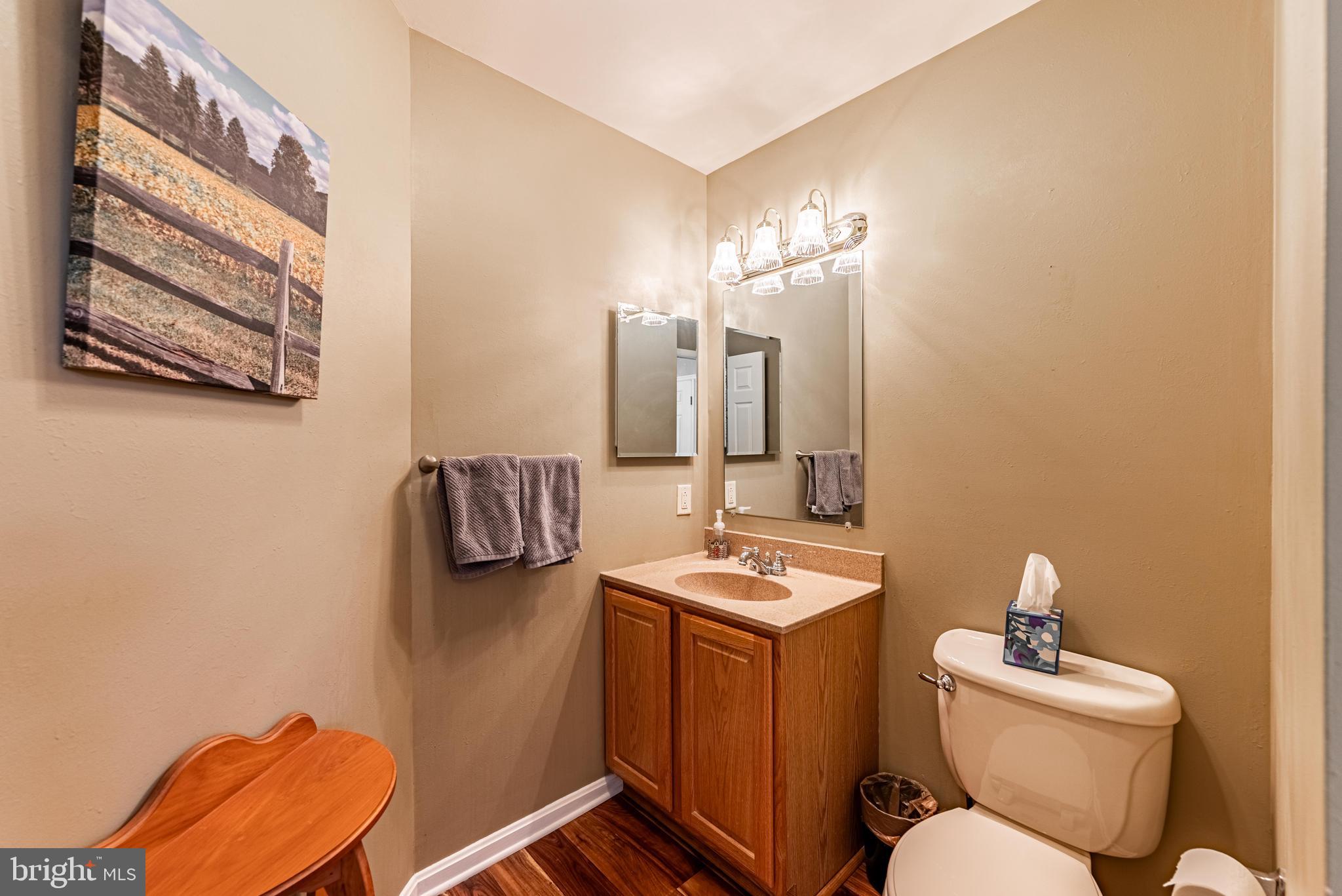 20413 Gore Mill Road Freeland, MD 21053 - Photo 15 of 35 a bathroom with a toilet sink and mirror