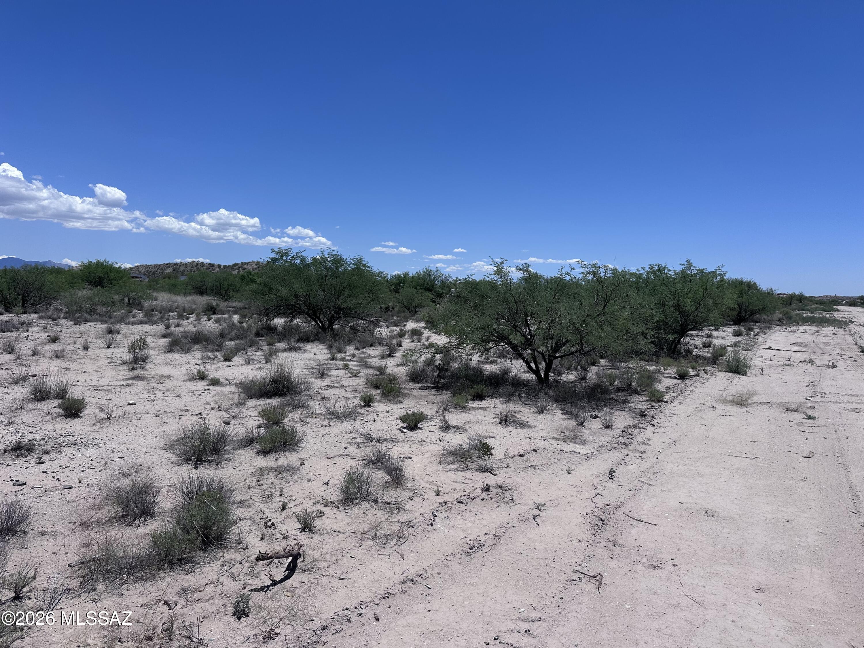 Lot 1 North San Pedro Ranch Road, Unit 1 Benson, AZ 85602 - Photo 2 of 7 a view of a dry yard with mountains in the background