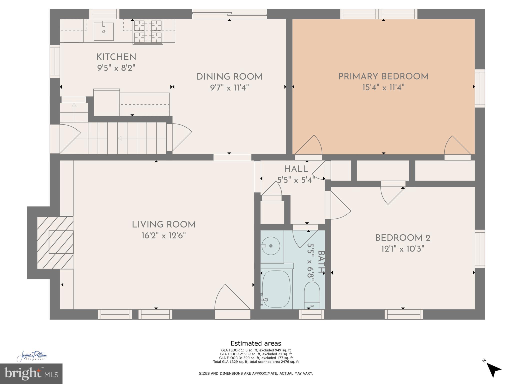 8215 Cedar Street Silver Spring, MD 20910 - Photo 43 of 45 Main level Floor Plan