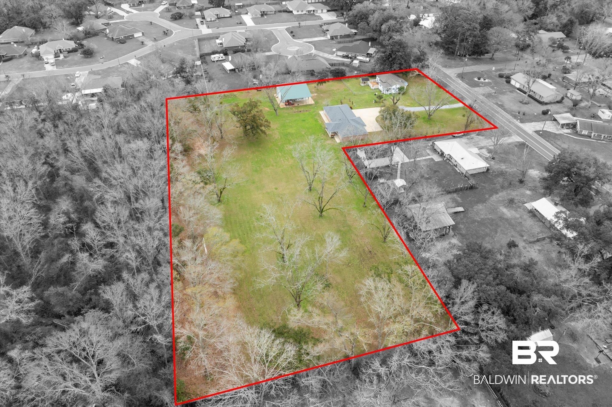 734 West Section Avenue Foley, AL 36535 - Photo 45 of 50 Birds eye view of property featuring a residential view