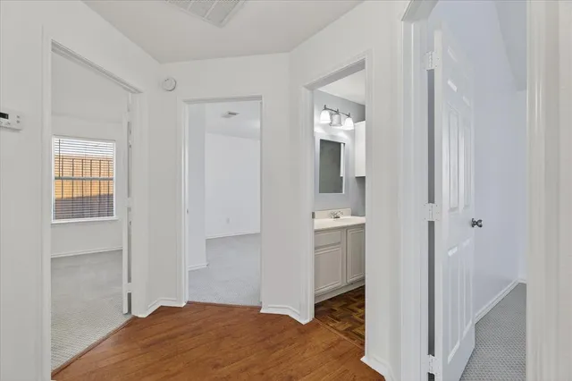 a view of backyard with green space