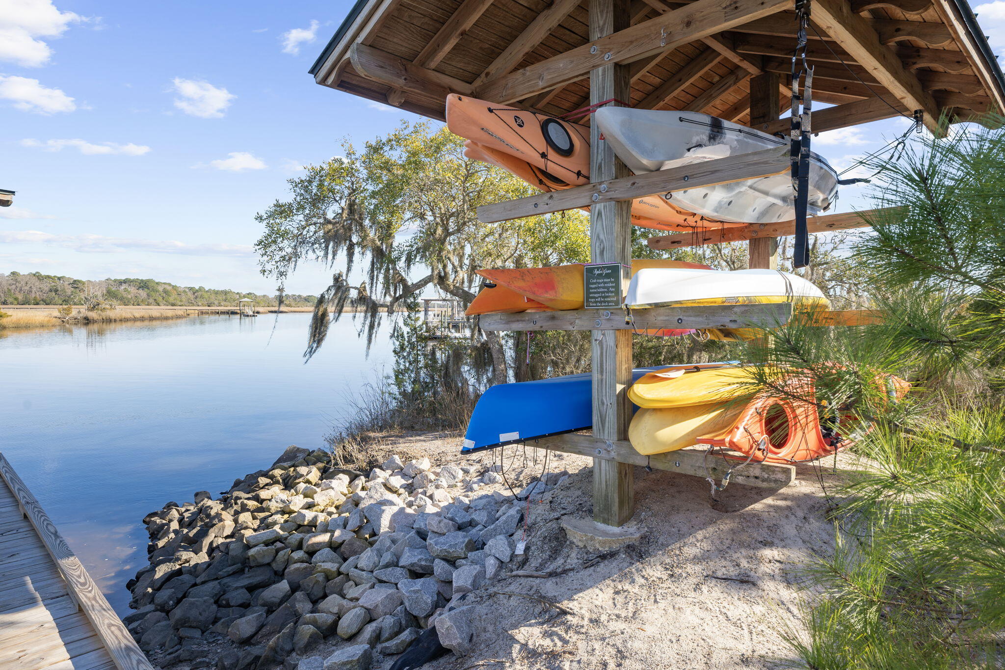 4104 Ten Shillings Way Ravenel, SC 29470 - Photo 60 of 64 Storage for Kayaks at the Dock