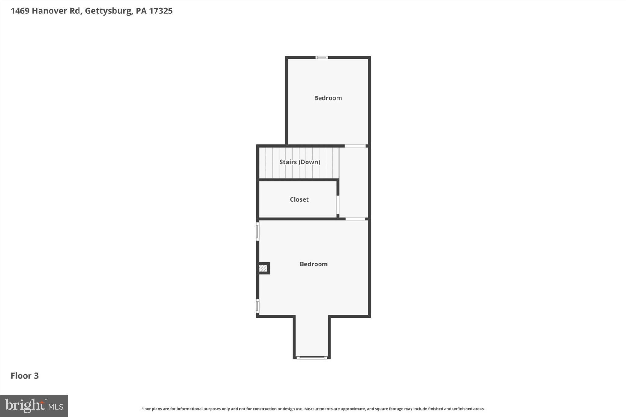 146 Hanover Road Gettysburg, PA 17325 - Photo 26 of 26 Spacious third-floor layout design.