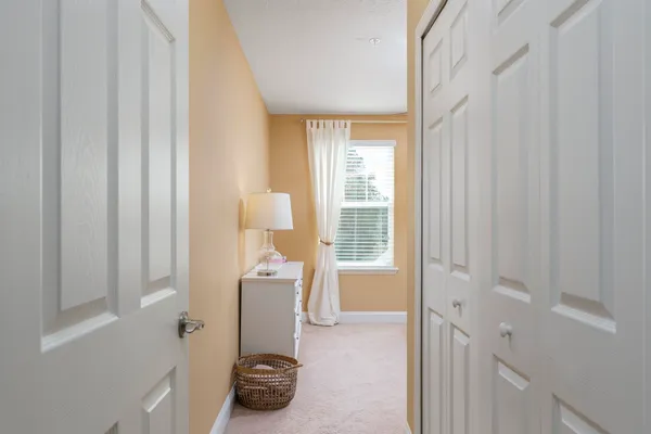 a room with a table and a chair