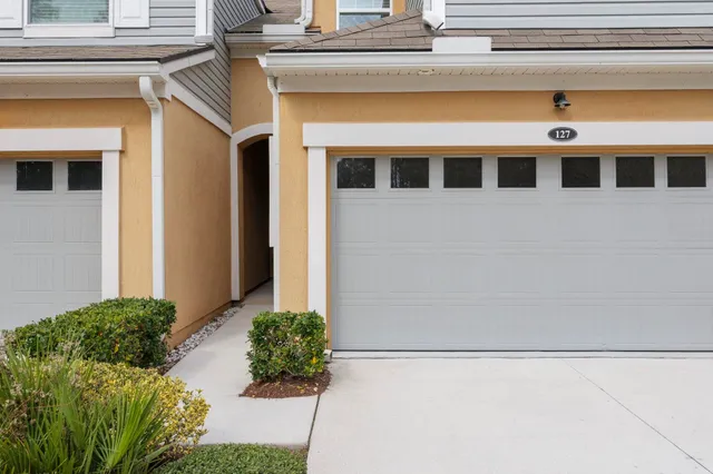 a front view of a house