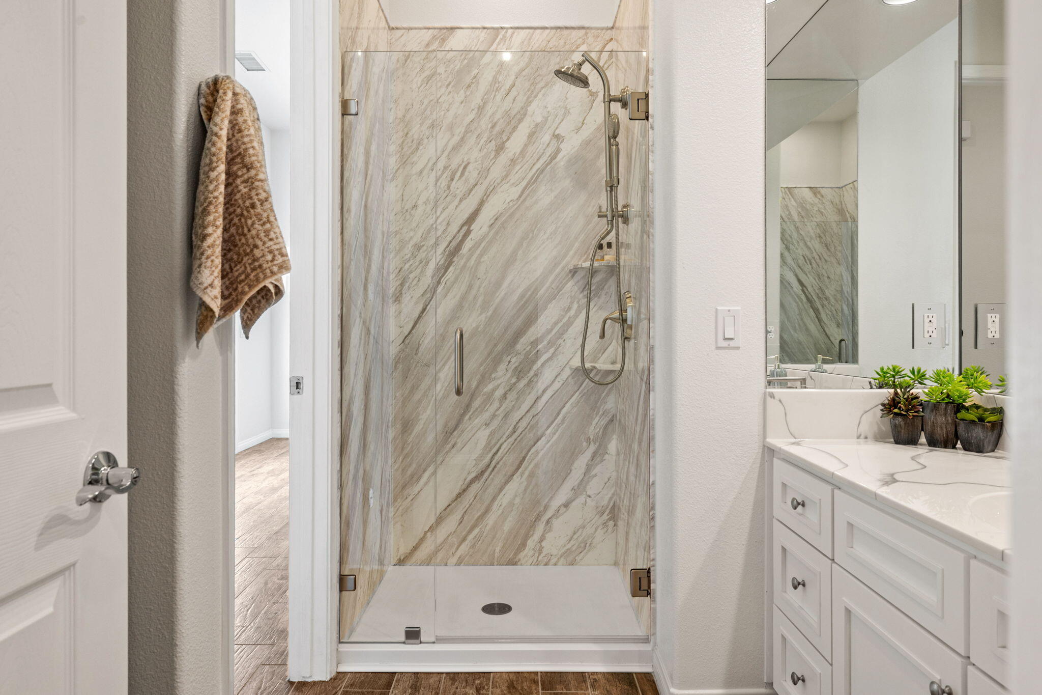 32 Calais Circle Rancho Mirage, CA 92270 - Photo 32 of 56 a bathroom with a shower and a sink