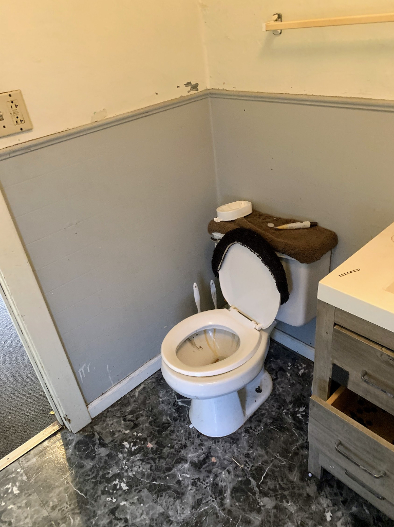 104 Pulaski Road Calumet City, IL 60409 - Photo 17 of 21 a bathroom with a toilet and a sink