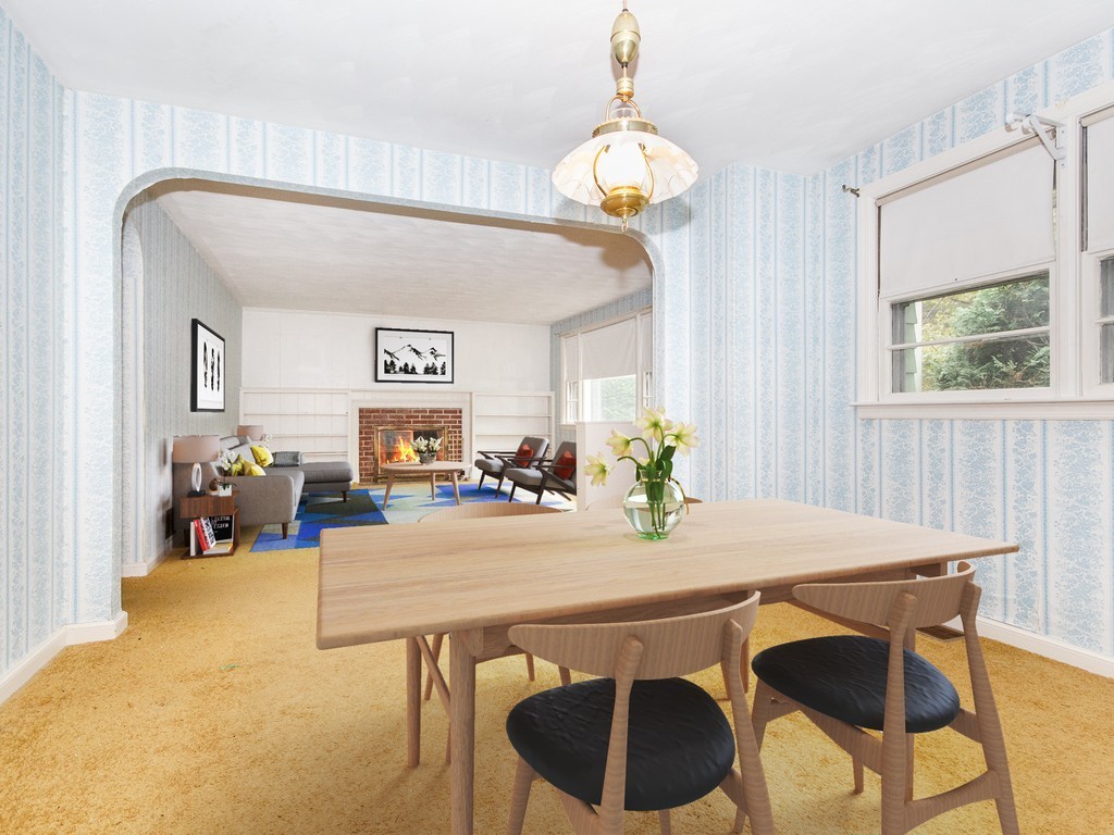 3 Trickett Road Lynnfield, MA 01940 - Photo 5 of 24 a view of a dining room with furniture and chandelier