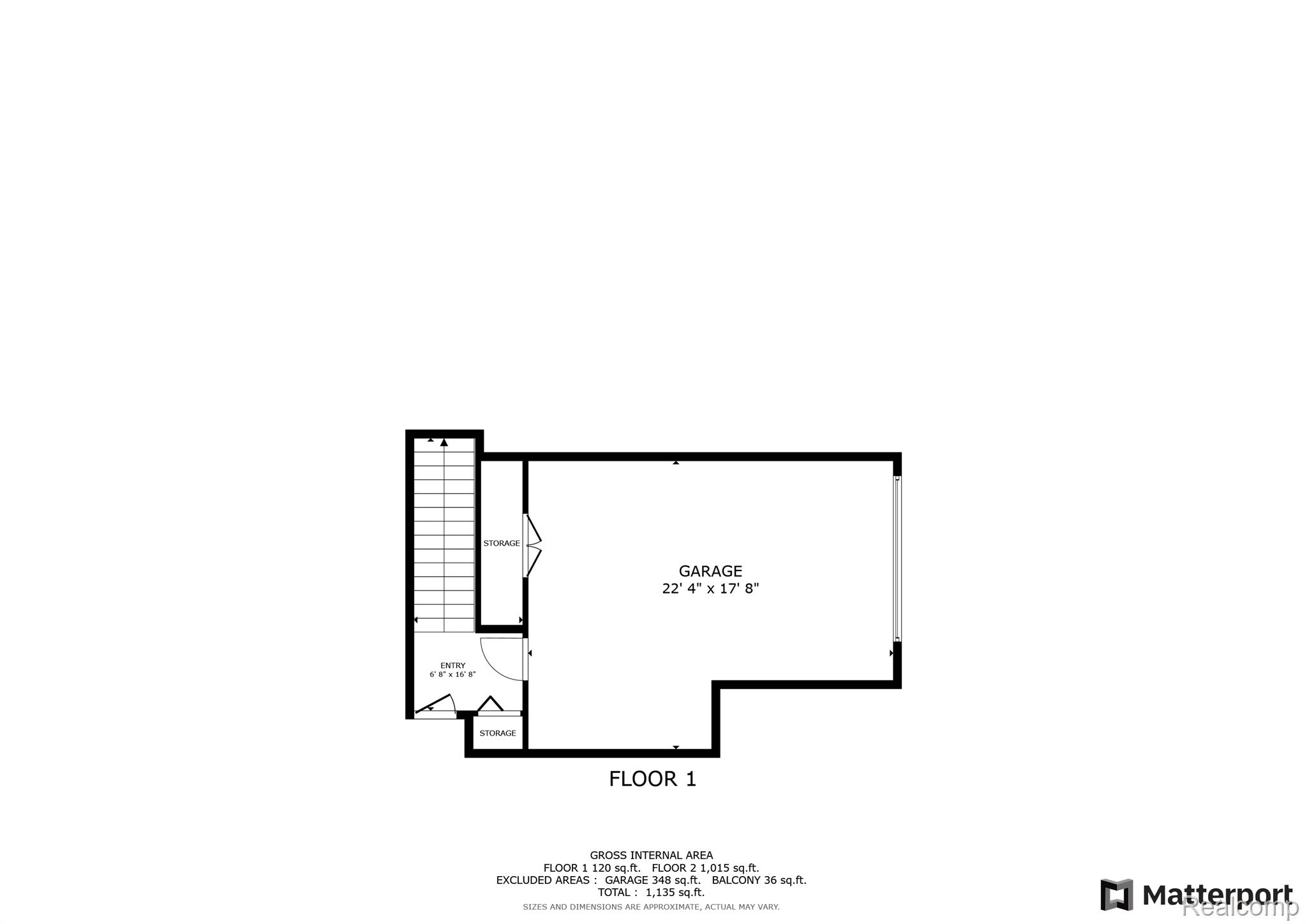 5354 Brookemonte Circle Rochester, MI 48306 - Photo 34 of 34 Garage Floor Plan