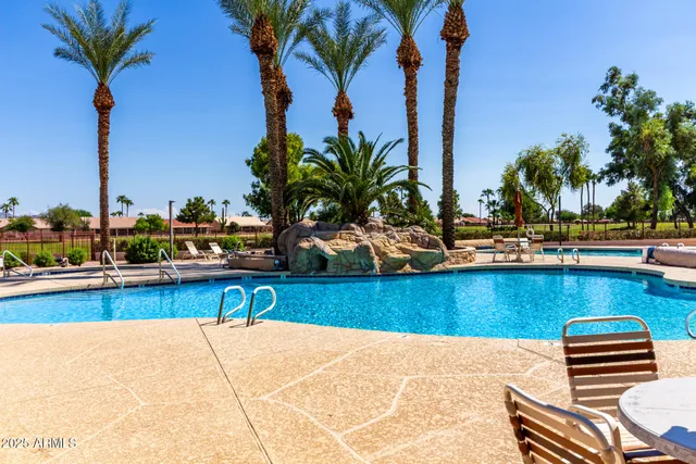 a view of outdoor space with seating area