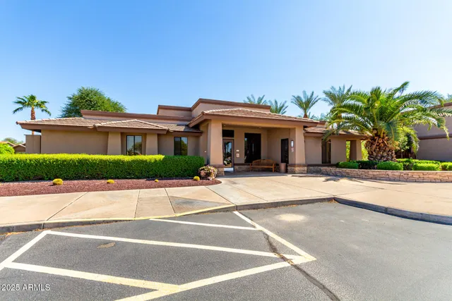 a view of a house with a patio