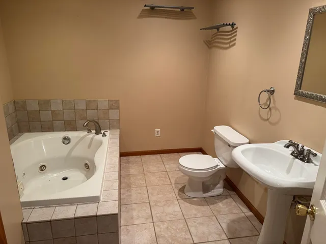 a bathroom with a sink and a toilet