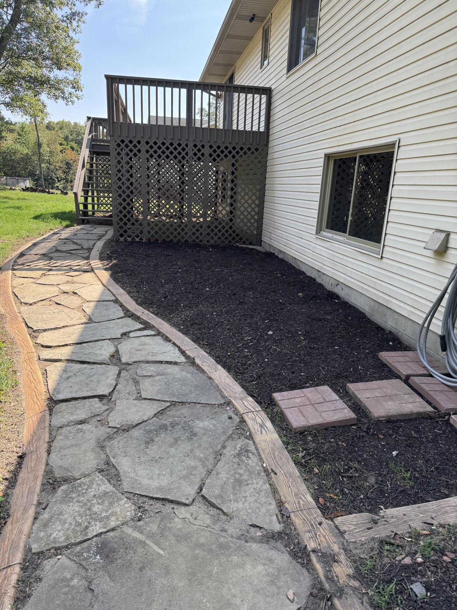 10603 Georgetown Drive Demotte, IN 46310 - Photo 30 of 31 a view of a small space in back yard of the house
