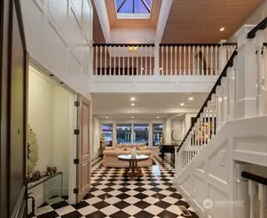 a view of entryway with a front door