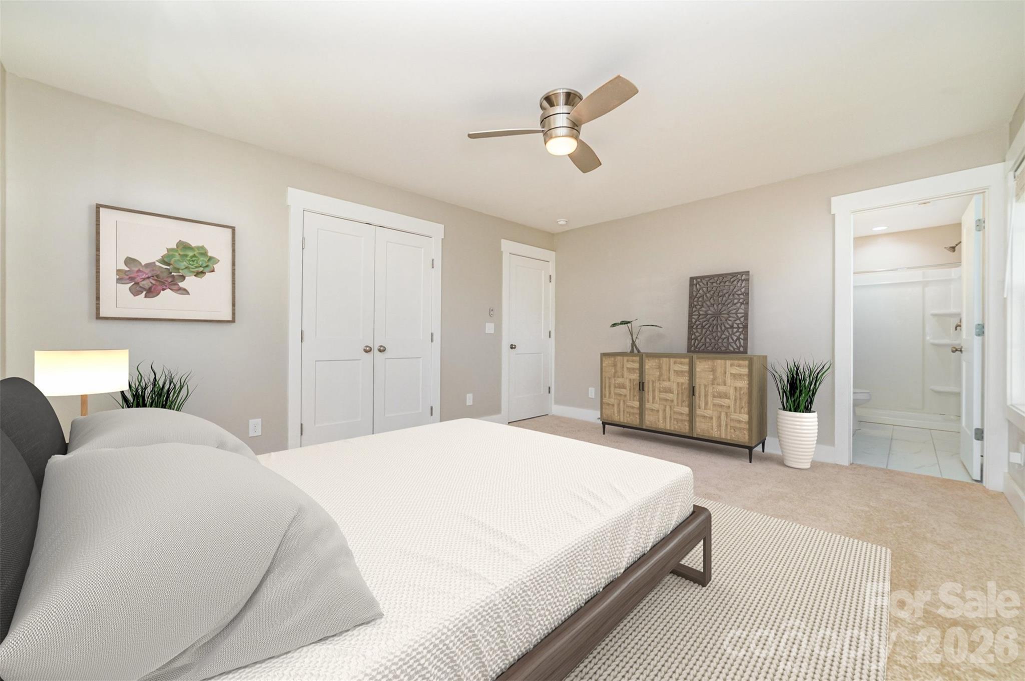 1003 Hunter Valley Road Shelby, NC 28150 - Photo 11 of 23 a spacious bedroom with a bed and painting on the wall
