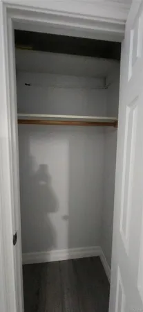 a close view of closet
