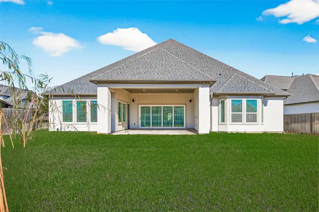 a view of a backyard with a garden