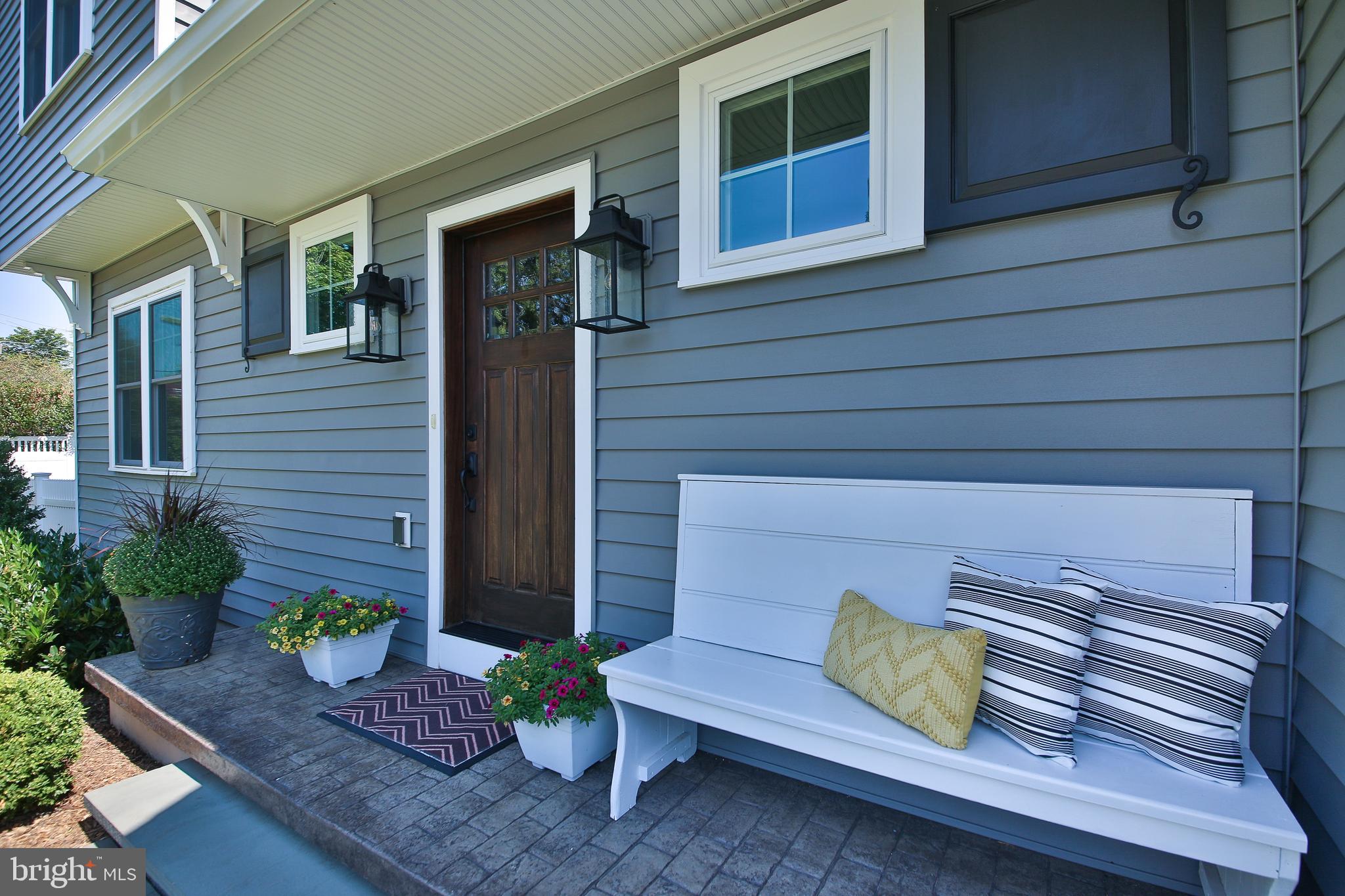 111 Gallagher Road Wayne, PA 19087 - Photo 2 of 31 Charming front porch with stamped concrete