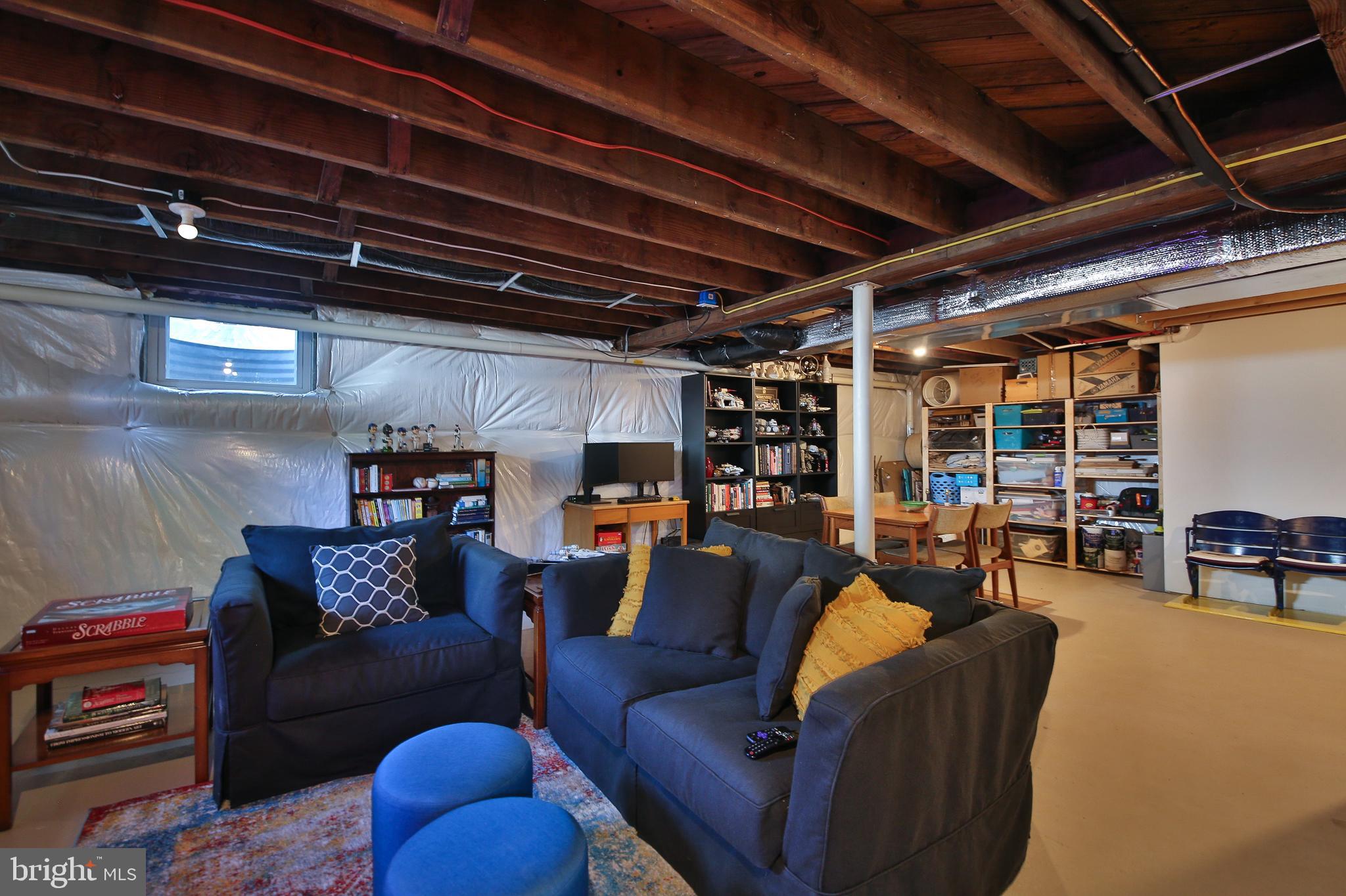 111 Gallagher Road Wayne, PA 19087 - Photo 27 of 31 Unfinished basement currently used as a rec room