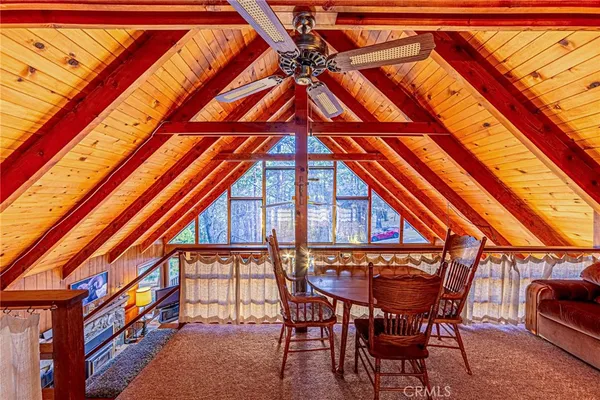 a view of tall building