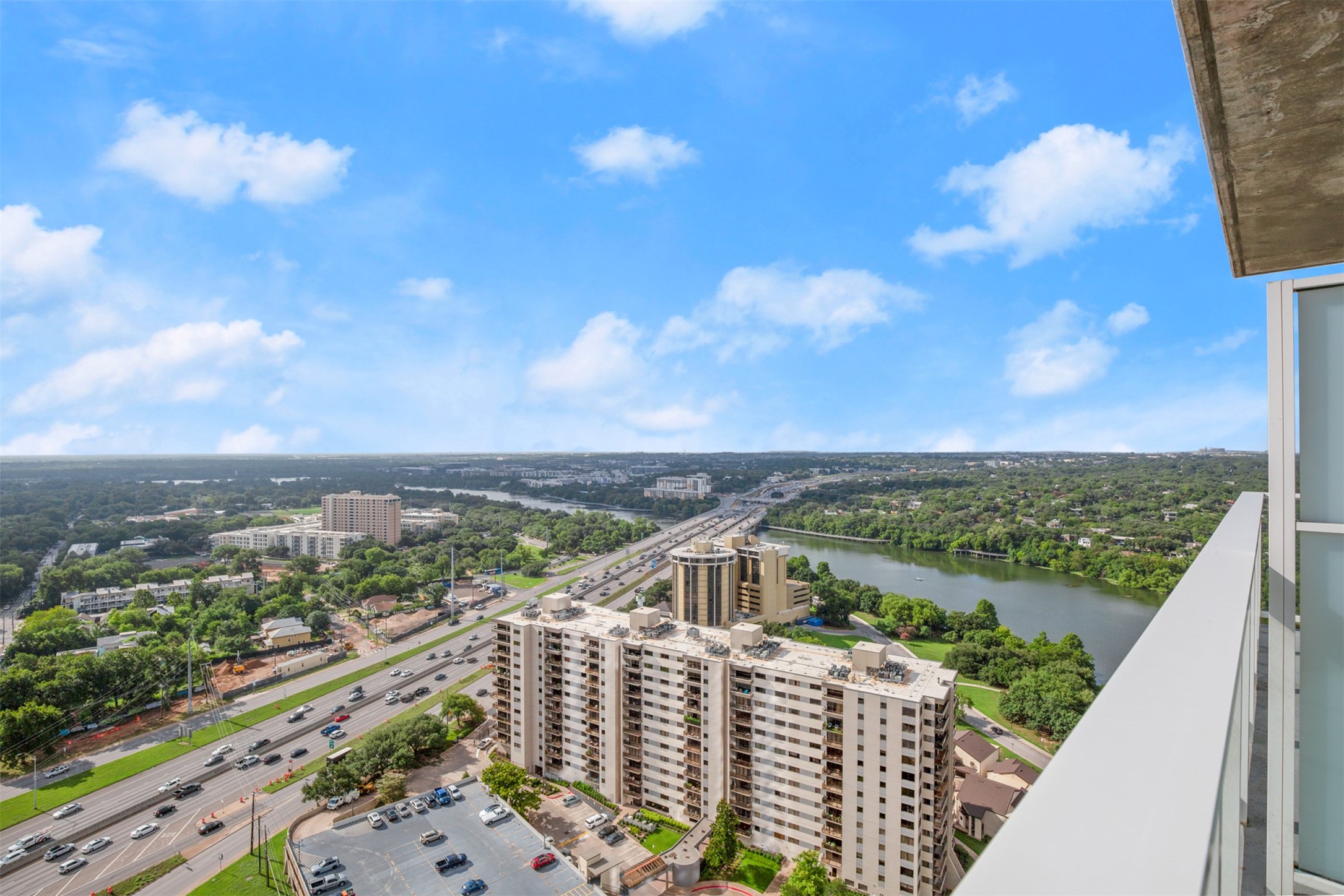 48 East Avenue, Unit 2807 Austin, TX 78701 - Photo 17 of 23 The panoramic views stretch endlessly, offering unobstructed sights of the river and city that never fail to captivate