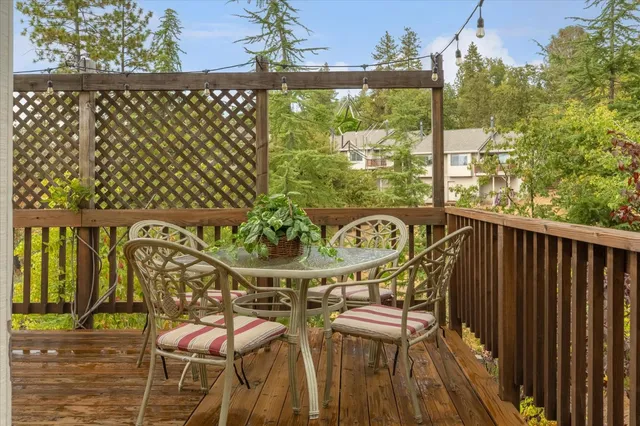 a front view of a house with a balcony